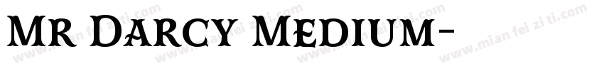 Mr Darcy Medium字体转换